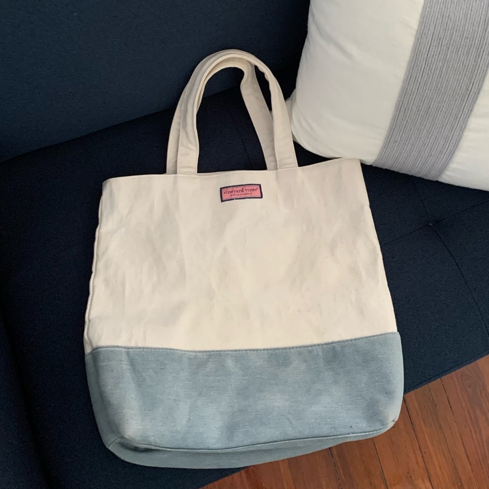 Vineyard Vines Cotton and Canvas Tote